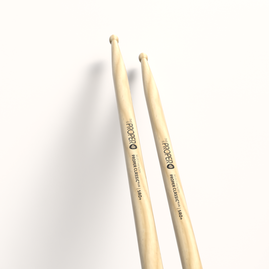 Proper Classic Plus - 5AO+ Hickory sticks, Oval Wood Tip