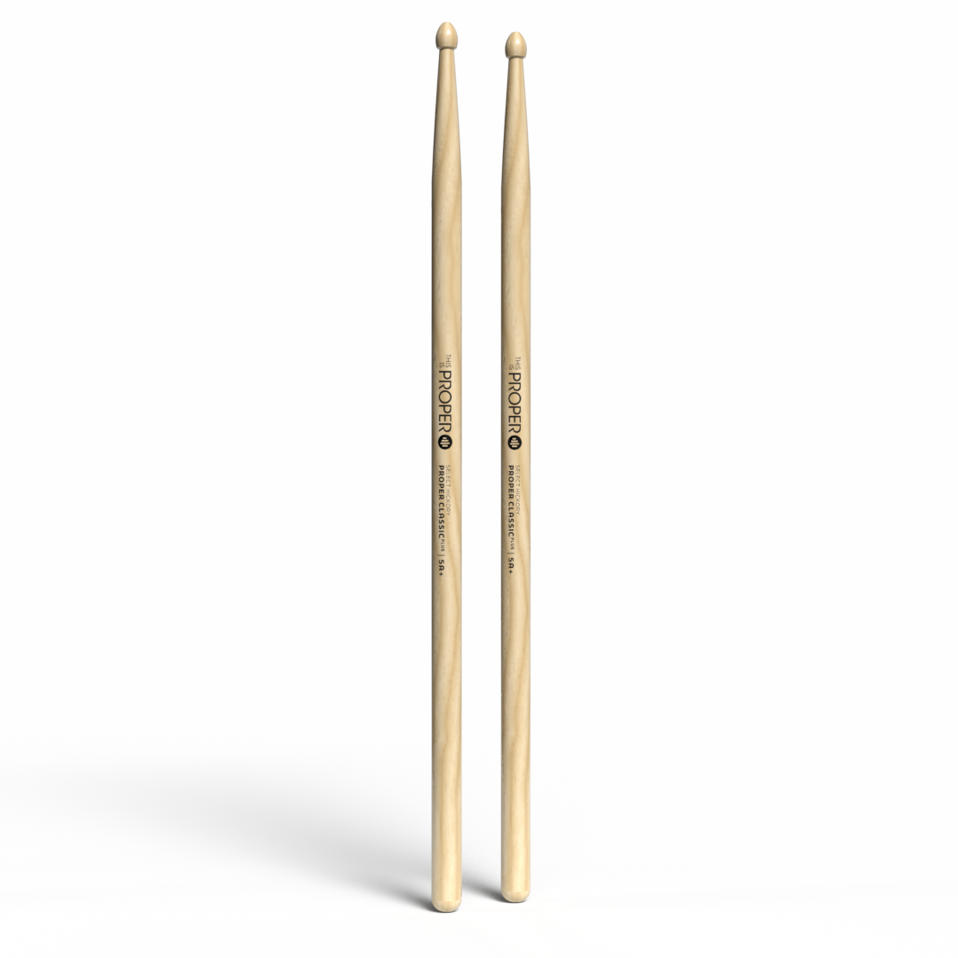Proper Classic Plus - 5A+ Hickory sticks, Acorn Wood Tip
