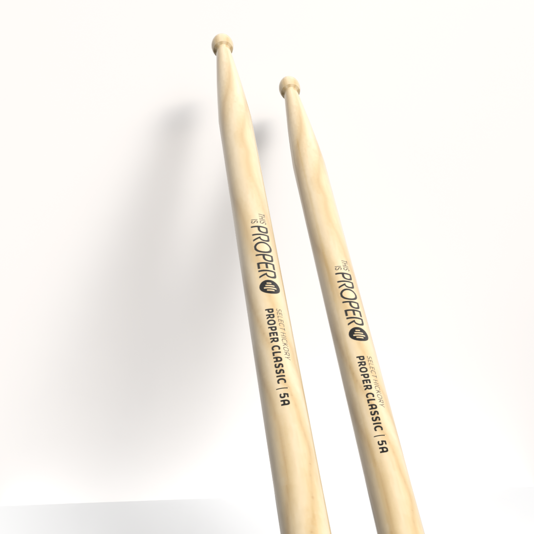 Proper Classic - 5A Hickory sticks, Acorn Wood Tip
