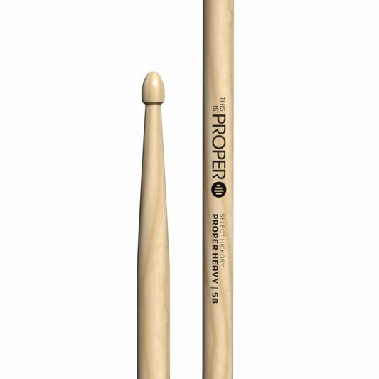 Proper Heavy - 5B Hickory sticks, Acorn Wood Tip
