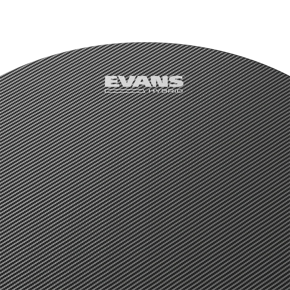 EVANS Hybrid Grey Snare Drumhead - Marching Snare Batter