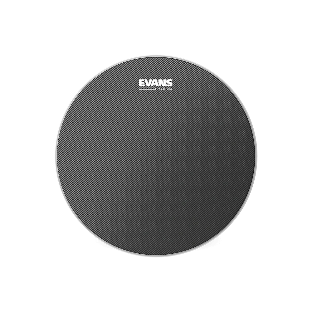 EVANS Hybrid Grey Snare Drumhead - Marching Snare Batter