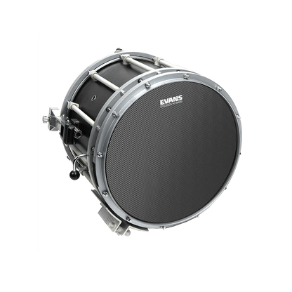 EVANS Hybrid Grey Snare Drumhead - Marching Snare Batter