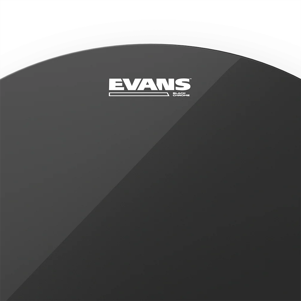 EVANS Black Chrome Drumhead